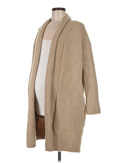 Pre-owned Kindred Bravely Cardigan Sweater In Tan