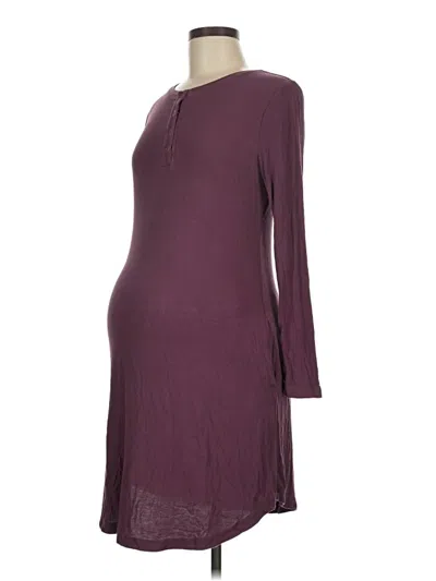 Pre-owned Kindred Bravely Casual Dress In Burgundy