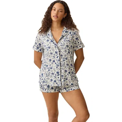Kindred Bravely Clea Maternity & Postpartum Short Sleeve Pajama Set In Multi