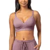 Kindred Bravely Contour Hands-free Pumping & Nursing Bra In Purple