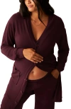 Kindred Bravely Cozyknit Long Cardigan In Purple