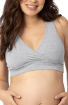 Kindred Bravely French Terry Racerback Nursing & Sleep Bra In Gray