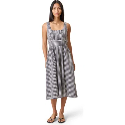 Kindred Bravely Gracie Poplin Nursing Midi Dress In Blue