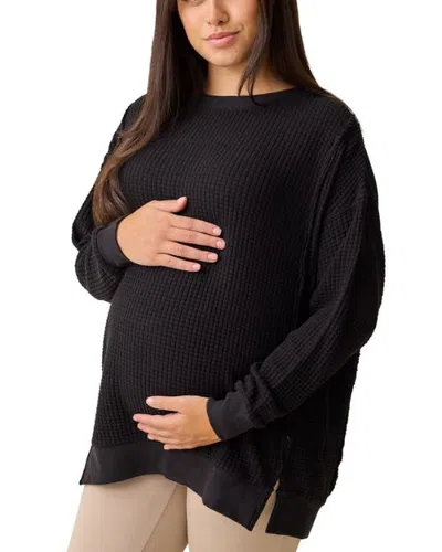 Kindred Bravely Joelle Thermal Nursing Top In Black