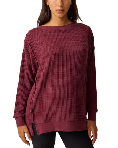 Kindred Bravely Joelle Thermal Nursing Top In Burgundy