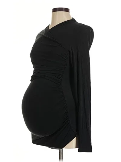 Pre-owned Kindred Bravely Long Sleeve Top Black Cowl Neck Tops