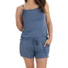 Kindred Bravely Maternity/postpartum Lounge Shorts In Blue