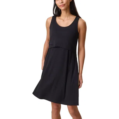 Kindred Bravely Penelope Crossover Nursing Dress In Black