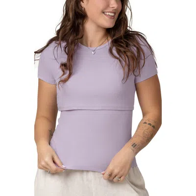 Kindred Bravely Ribbed Crew Neck Nursing T-shirt
