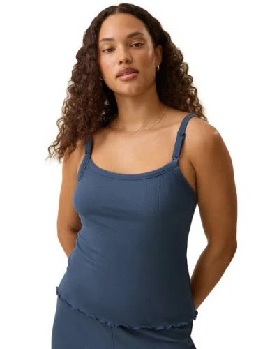 Kindred Bravely Ribbed Modal Nursing Cami In Multi