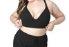 Kindred Bravely Ribbed Signature Cotton Nursing & Maternity Bra In Black