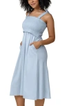 Kindred Bravely Sienna Smocked Maternity & Nursing Dress