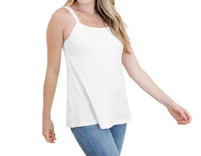 Kindred Bravely Signature Cotton Nursing & Maternity Tank In White