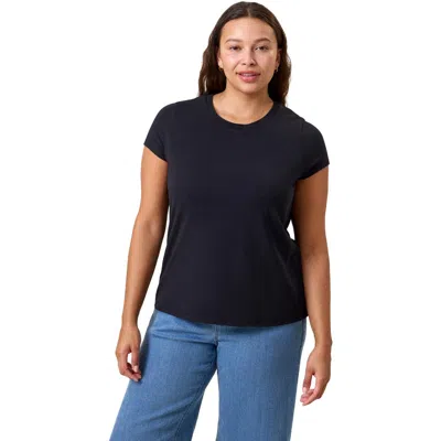 Kindred Bravely Slim Fit Modal Crewneck Nursing T-shirt In Black
