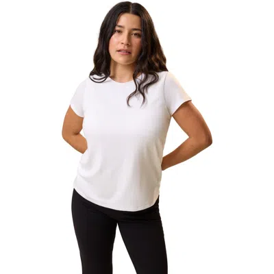 Kindred Bravely Slim Fit Modal Crewneck Nursing T-shirt In White