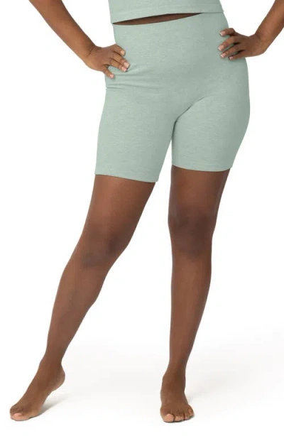 Kindred Bravely Sublime Maternity Bike Shorts In Dusty Blue Green Heather