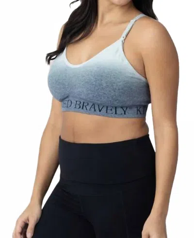 Kindred Bravely Sublime Nursing Sports Bra In Ombre Storm In Blue