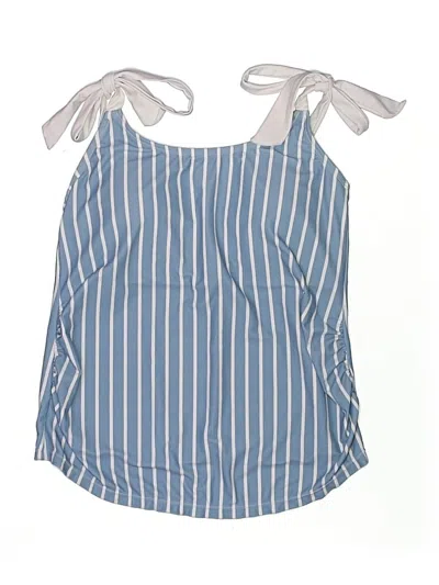 Pre-owned Kindred Bravely Swimsuit Top Blue Swimwear