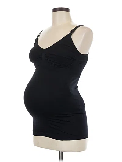 Pre-owned Kindred Bravely Tank Top Black Strapless Neckline Tops