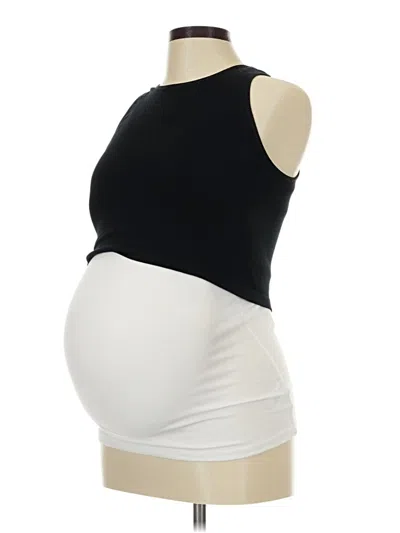 Pre-owned Kindred Bravely Tank Top Black Strapless Neckline Tops