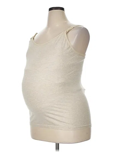 Pre-owned Kindred Bravely Tank Top Tan Strapless Neckline Tops