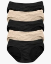 Kindred Bravely Under-the-bump Bikini Underwear 5 Pack In Black