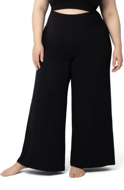 Kindred Bravely Wide Leg Maternity Pants In Black