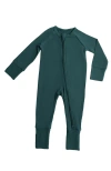 Kindred Bravely Kids'  Zip Up Baby Pajamas In Green