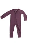 Kindred Bravely Kids'  Zip Up Baby Pajamas In Purple