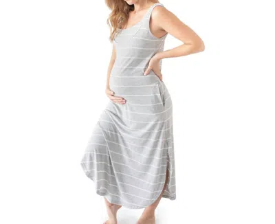 Kindred Bravely Zora Nursing & Maternity Maxi Dress In Heather Grey