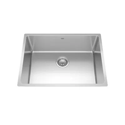 Kindred Brookmore Stainless Steel 24.7" L X 18.2" W Undermount Kitchen Sink In Commercial Satin Finish;commercial Satin