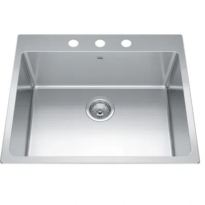 Kindred Brookmore Stainless Steel 25.1" L X 20.9" W Drop-in Kitchen Sink