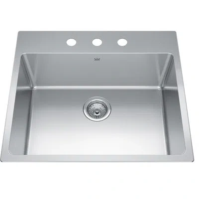 Kindred Brookmore Stainless Steel 25.1" L X 22.1" W Drop-in Kitchen Sink
