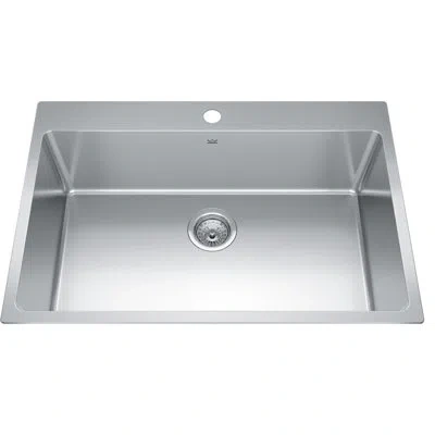 Kindred Brookmore Stainless Steel 31" L X 20.9" W Drop-in Kitchen Sink In Commercial Satin Finish;commercial Satin