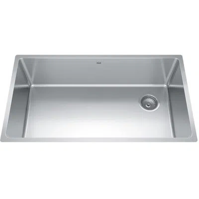Kindred Brookmore Stainless Steel 32.5" L X 18.2" W Undermount Kitchen Sink In Commercial Satin Finish;commercial Satin