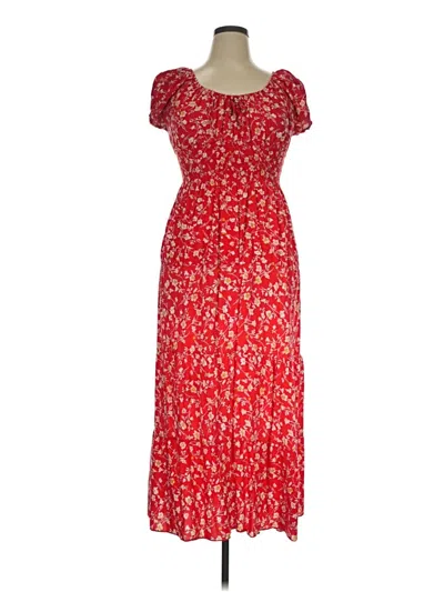 Pre-owned Kindred Casual Dress In Red