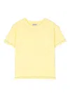 Kindred Contrast-stitch Short-sleeve T-shirt In Yellow