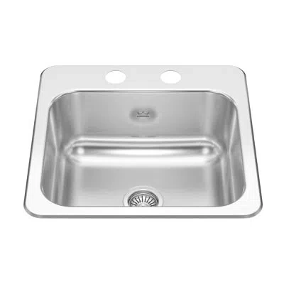Kindred Creemore Stainless Steel 15" L X 15" W Drop-in Kitchen Sink In Satin
