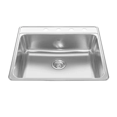 Kindred Creemore Stainless Steel 25" L X 22" W Drop-in Kitchen Sink In Satin