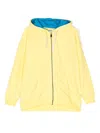 Kindred Drawstring Hood Jacket In Yellow