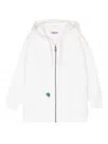 Kindred Embroidered-motif Organic-cotton Hoodie In White