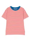 Kindred Horizontal Stripe-print T-shirt In Red