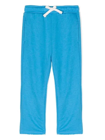 Kindred Kids' Jersey Organic-cotton Tracksuit Bottoms In Blue