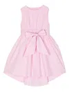 Kindred Kylie Bow-detail Organic-cotton Dress In Pink