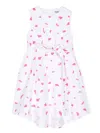 Kindred Kylie Smudge-print Cotton Dress In White
