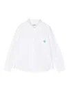 Kindred Logo-embroidered Organic-cotton Shirt In White
