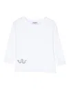 Kindred Motif-embroidered Long-sleeve T-shirt In White
