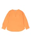 Kindred Organic-cotton Blouse In Orange