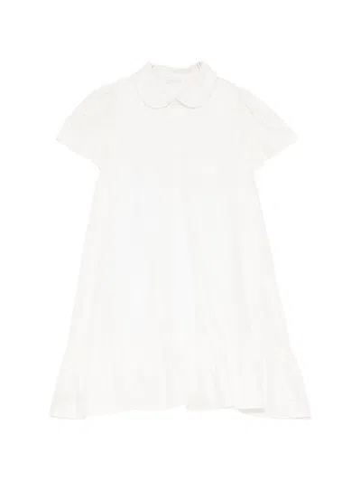 Kindred Kids' Peter Pan Collar Ruffled Dress In Neutrals