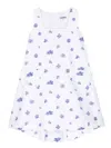 Kindred Scribble Cloud-print Cotton Dress In White